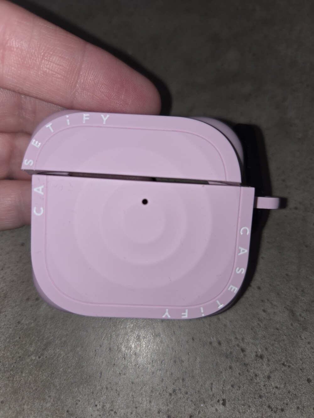 Casetify Soft-Touch Pink iPhone Case with Matching AirPods Case - Picture 5 of 7